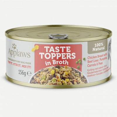 Applaws Taste Toppers Chicken Ham & Veg In Broth 12x156g